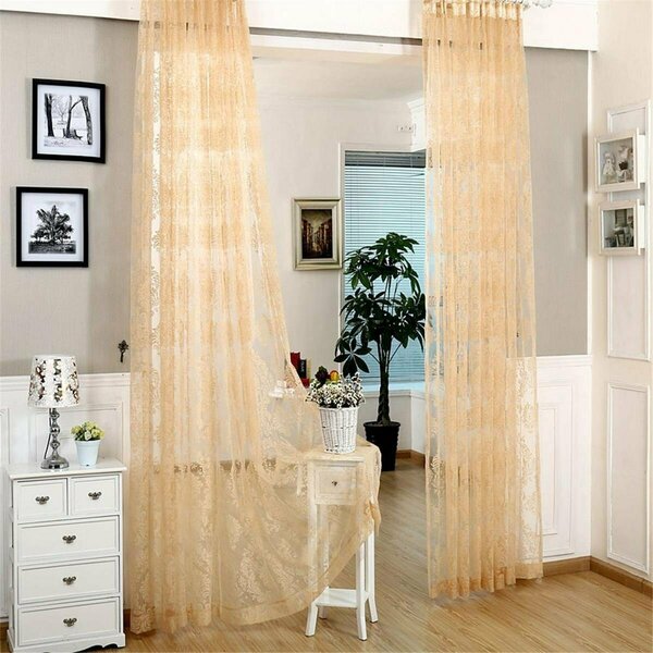 Dolce Mela Window Sheer Polyester Curtains Panel - Larissa DMC482